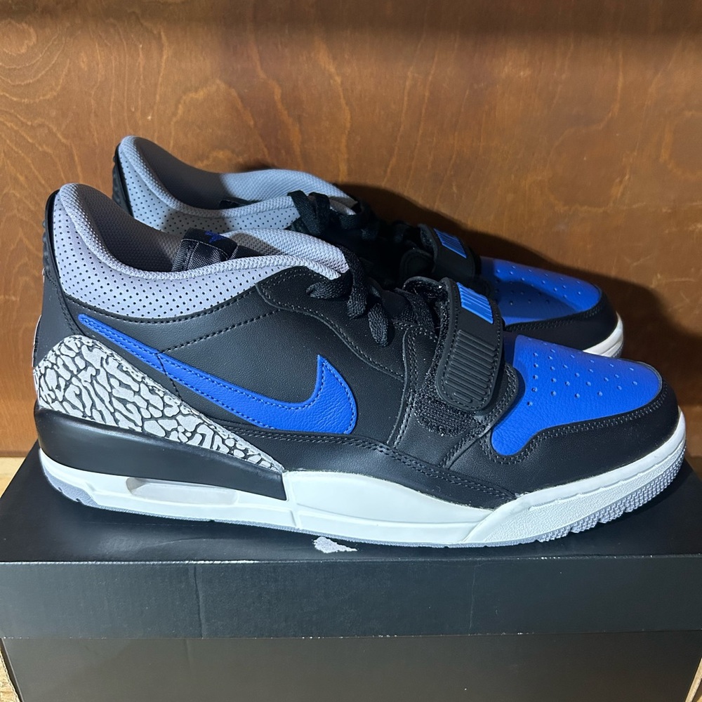 Nike Black and Royal Blue Athletic Shoes